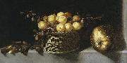 Juan van der Hamen y Leon Still life with fruit and vegetables oil